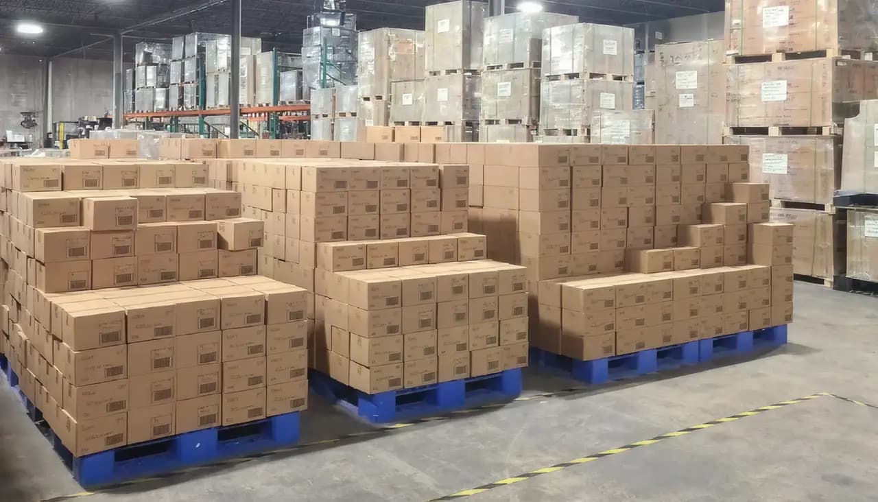 Driver delivering packages for local business logistics support